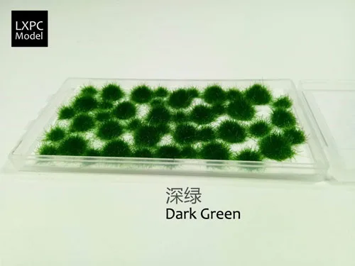 Dark Green Многорельсовый неправильный травяной кластер 5 мм модель делая материал - Цвет: Dark Green