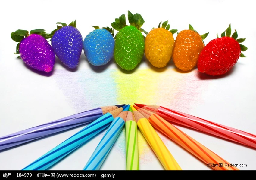 100 Seeds Pack Rainbow Strawberry Fruit Multicolor Strawberries Flower
