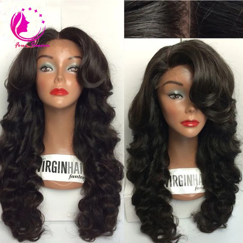 Silk Top Full Lace Wigs Virgin Brazilian Glueless Silk Base Wig Body