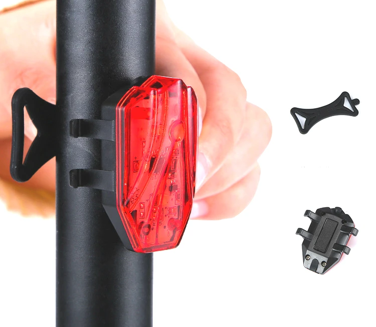 3 Вт 4 светодиодный USB Перезаряжаемый велосипедный задний светильник водонепроницаемый светодиодный велосипедный светильник безопасный задний фонарь задний светильник 3 режима Аксессуары для велосипеда