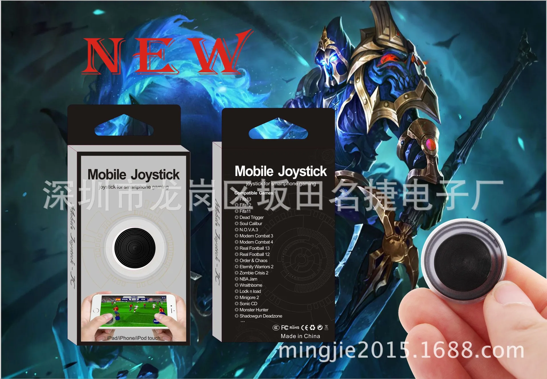 Goede 2017 Nieuwe Smartphone Mini Joysticks Nul Elke Touch Screen Joystick Voor Telefoon tablet Arcade Games NIEUWE Twin Pack Telefoon Joystick