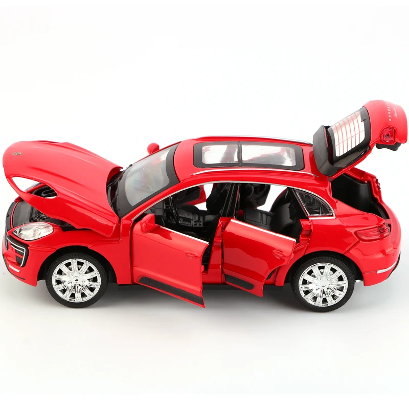 

1/32 S600 Diecast Metal Car Models High Simulation Vehicle Toy with Light Music 6 Doors Can Be Opened Gifts for Children