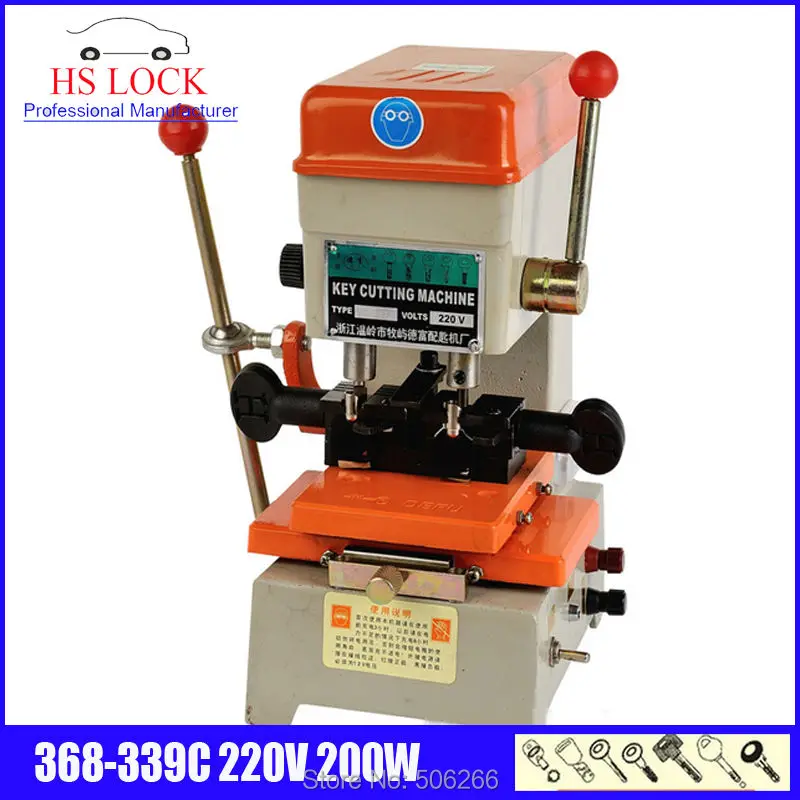 

100% original 368C-339C key cutting machine 220v 100w car key duplicationg machine made in CHina