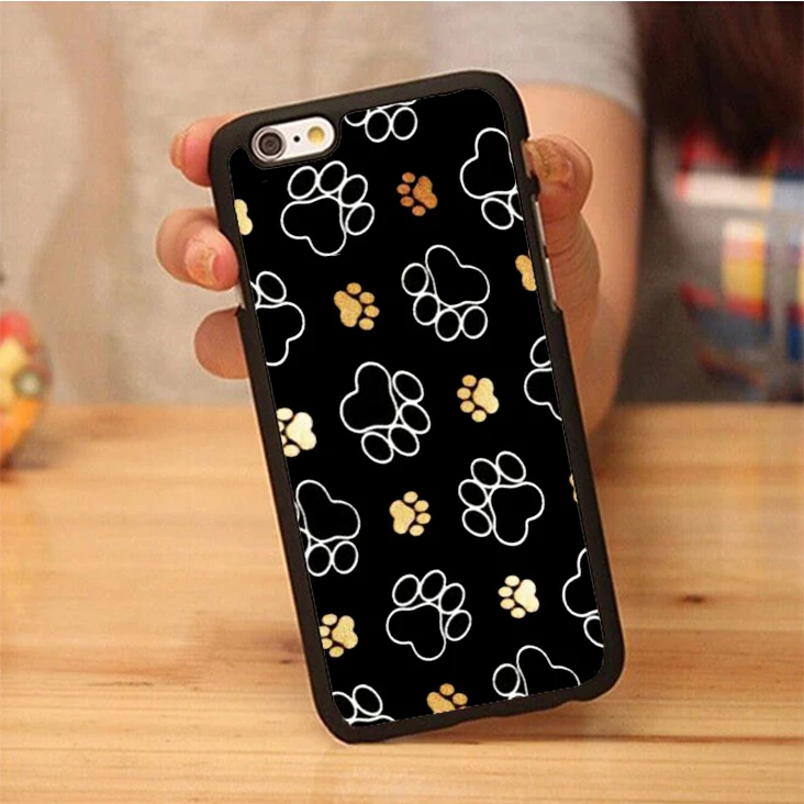 Cute Paws Paw Pattern Dog Fashion Phone Bag TPU Rubber Soft Covers For Apple iPhone 7 6 6S Plus 5 5S 5C SE 4S 7Plus |
