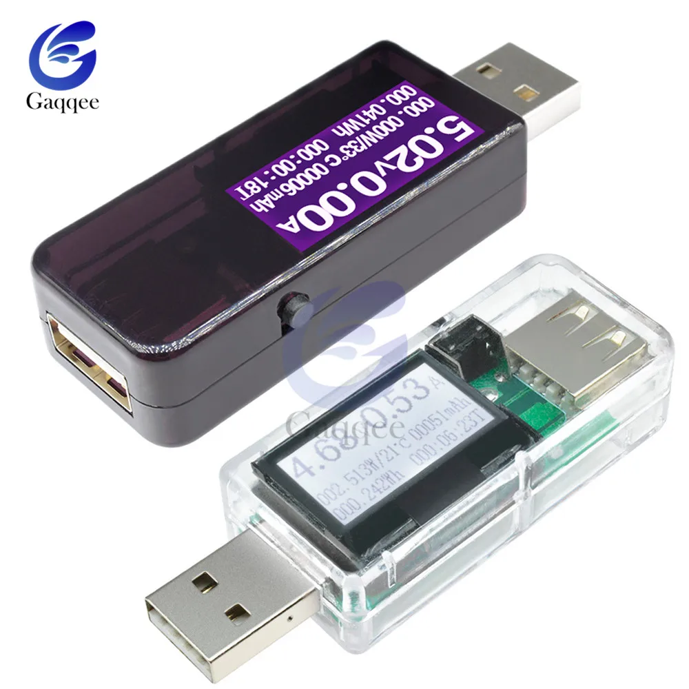 

7 in 1 USB Tester DC Digital Voltmeter Ammeter Wattmeter Current Voltage Meter Amp Volt Detector Power Bank Charger indicator