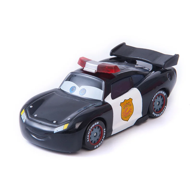 

Disney Pixar Cars 2 3 The New Sheriff Lightning McQueen Jackson Storm Mater 1:55 Diecast Metal Alloy Model Car Toy Kids Gift Boy