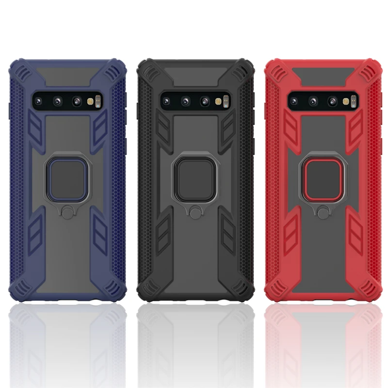 For Samsung Galaxy S10 Plus S10e M10 M20 M30 A40S A30 A50 A7 A9 2018 Predator Heavy Military Anti-Drop Ring Stand PC TPU Case |
