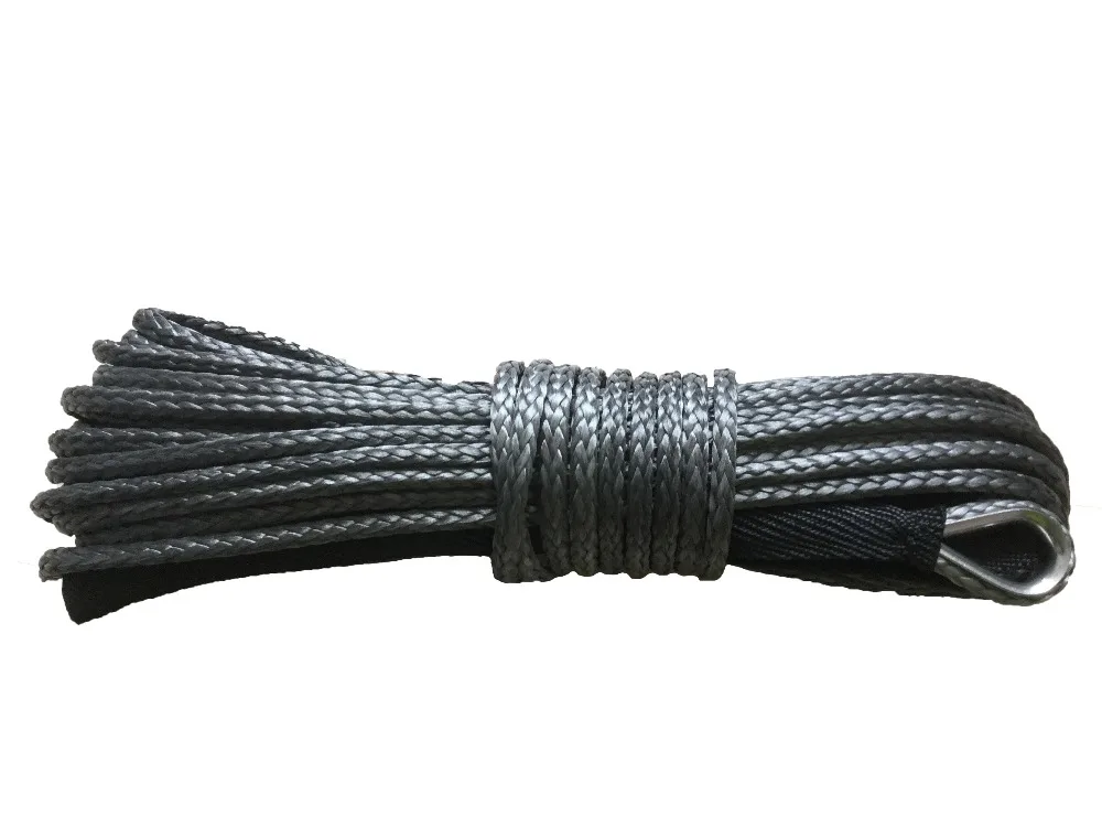 

Free Shipping 4mm x 15m Synthetic Winch Line UHMWPE Fiber Rope Towing Cable Car Accessories For 4X4/ATV/UTV/4WD/OFF-ROAD