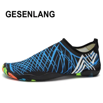 

2019 Men Big Size Beach Water Shoes Unisex Quick-Drying Swimming Sport Shoes Ladies Light Outdoor Walking Fishing Aqua Shoes New