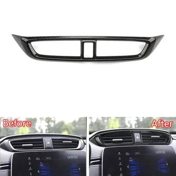 

YAQUICKA Car Interior Console Air Conditioning Outlet Vent Frame Bezel Trim Styling For Honda CRV CR-V 2017 2018 ABS Sticker