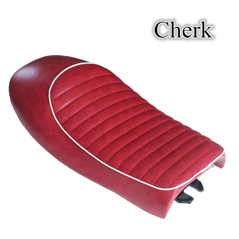 

Motorcycle Seat Universal Retro Vintage Hump Cafe Racer Saddle Red For Honda GN CB200 CB350 CB500 CB750 SR400 SR500 XJ XS KZ