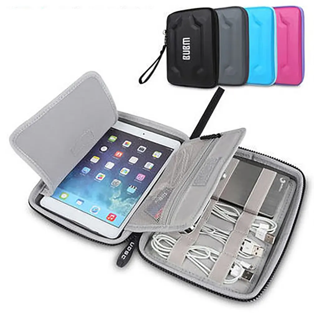 

Portable Data Cable Storage Travel Bag Power Supply Mobile Hard Disk Charger for Ipad Mini Multi-function Digital Bag