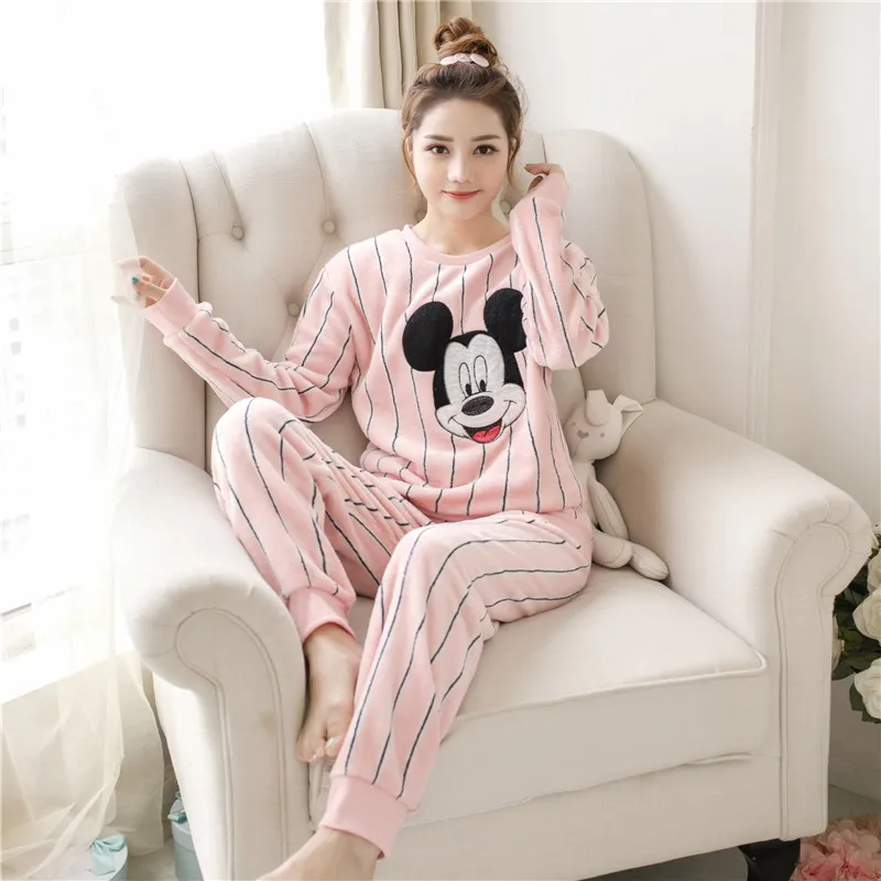 FL071C зимние фланелевые пижамы Pizama damска бархатные женские Пижама Kigurumi Mujer Ночной