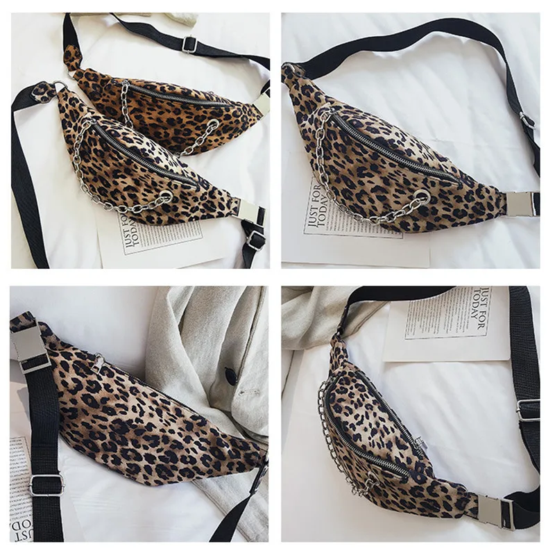 FSISLOVER Новый Для женщин поясная сумка Многофункциональный Для женщин поясная Модные леопардовые кожаные сумки телефон Небольшая поясная