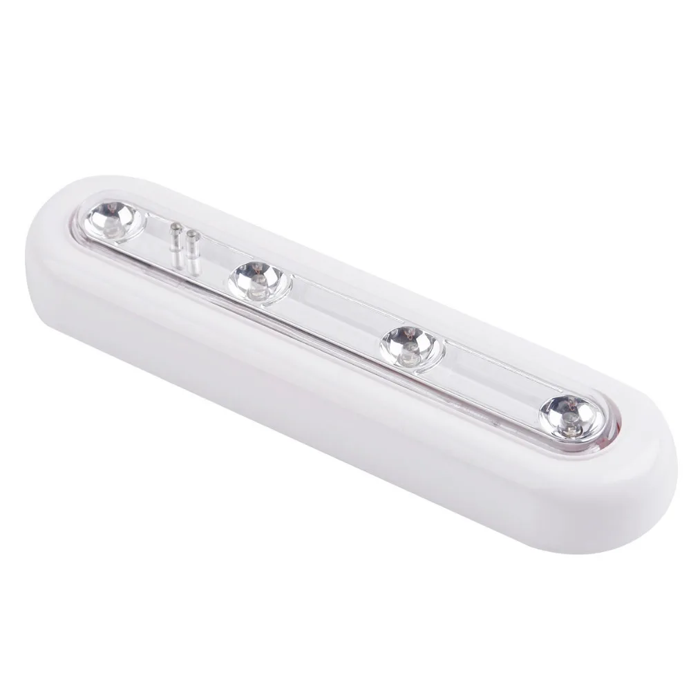 

Smart 4LEDs Wall Motion Lamp Wireless Battery Powered LED Touch Sensor Night Light For Home Closet Garage Attics Nightlights