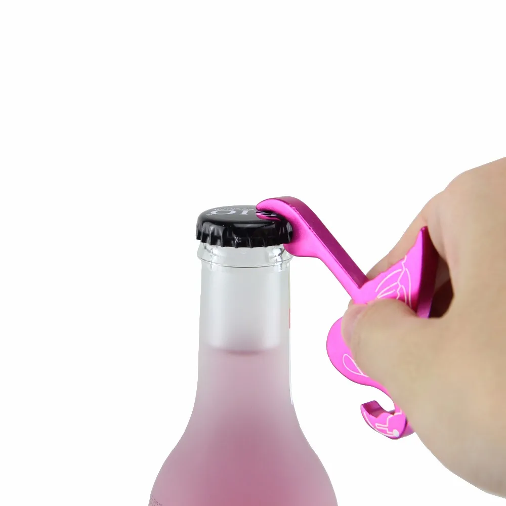 TEMLUM 1 шт. бутылка с Фламинго открывалка брелок Алюминиевый Сплав открывалка для пива свадебный подарок может персонализированный логотип