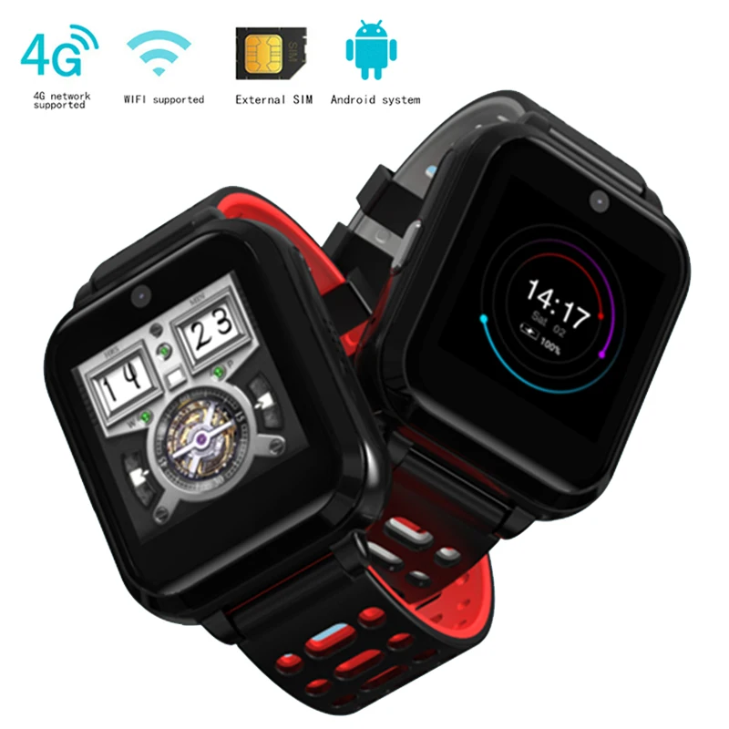 2018 Новый gps smart watch M1 MTK6737 поддерживает сети 4G сетевая камера с wifi 1 ГБ/8 ГБ IP67 из