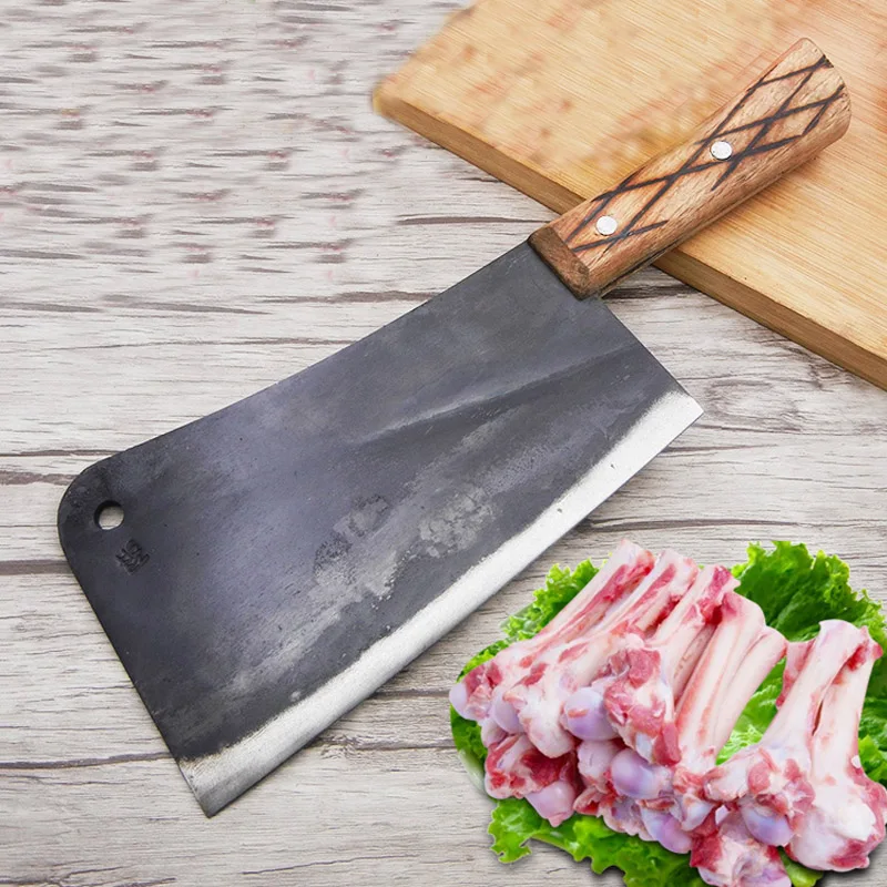 

New Free Shipping Carbon Steel Forged Handmande Professional Chef Knife Kitchen Cutting Meat Vegetable Household Slicing Knives