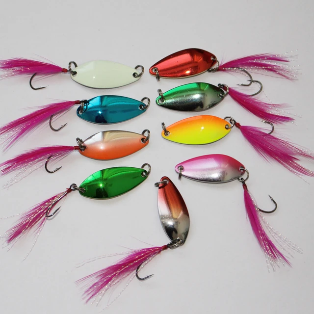 free shipping wholesale price trout lures 100pcs/lot mixed colors
