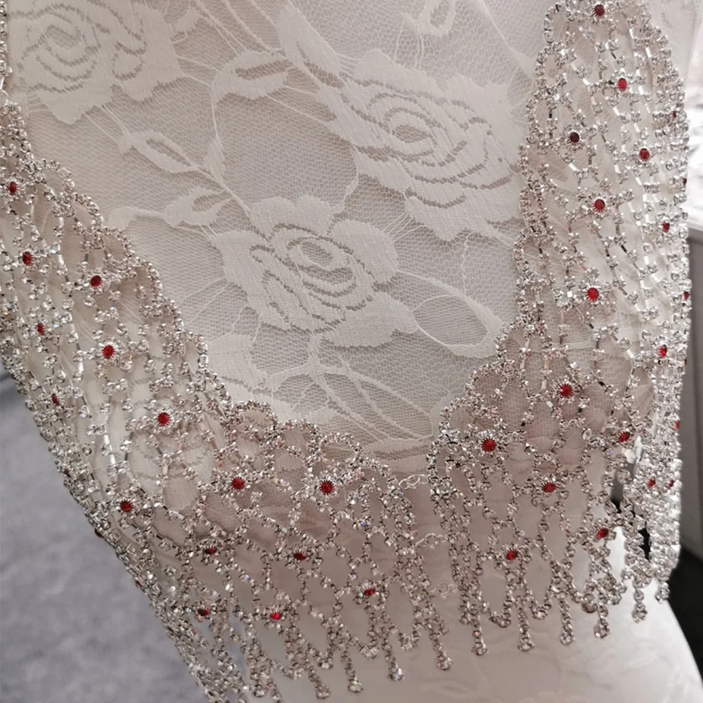 Изысканные стразы женские бикини Appliques Кристалл страз цепь тела подвеска на
