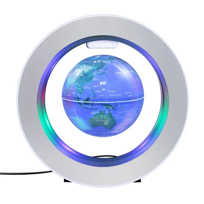 

2018 Creative Magnetic globe high-grade ornaments 4-inch 10.5cm round English version Three color optional P