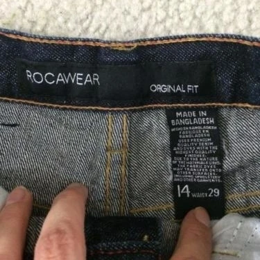 Rocawear kids jeans size 14 boys dark wash denim jean pants original fit (3)
