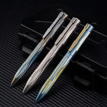 Титановая тактическая ручка из вольфрамовой стали для девочек, принадлежности для самообороны, инструмент для защиты, EDC