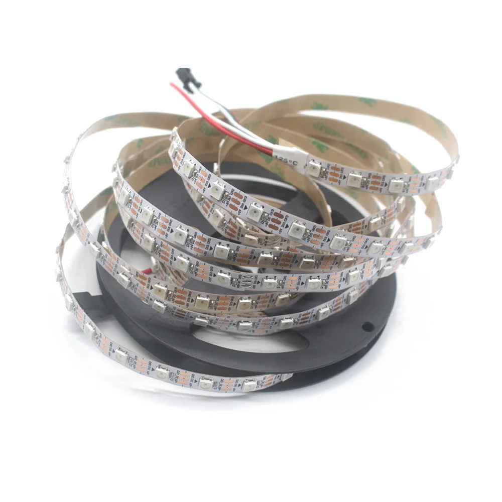WS2812B ws2812 30/60/144 пикселей 5050 rgb индивидуально Адресуемая Светодиодная лента