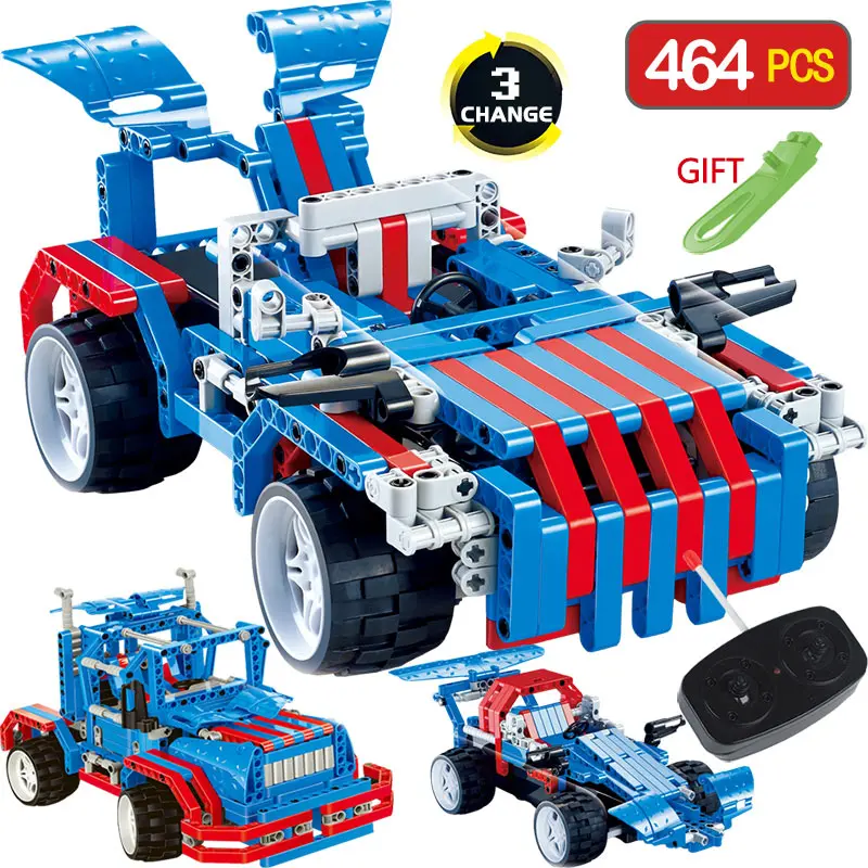 

Technic Blocks LegoINGLYS 3 Changes RC Building Hummer Charging Remote Control Bricks Vehicle Mirage Storm for Boy Kids Toy Gift