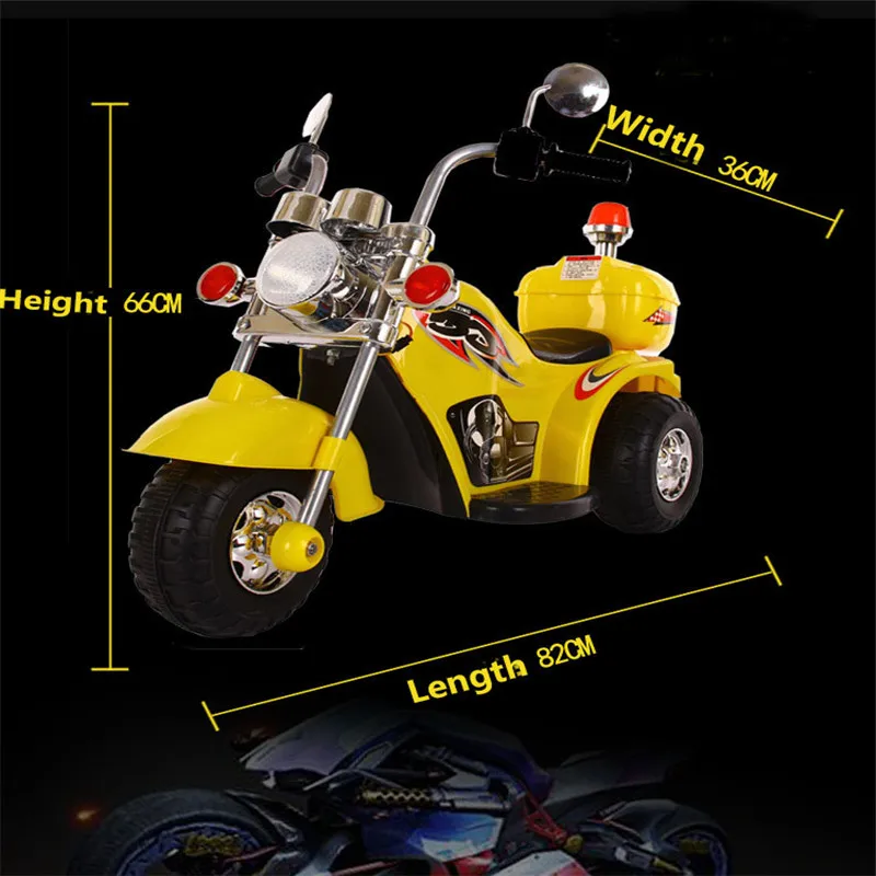  Baby Motorcycle Children Electric Boy Girl Aged 3-6 LargeTricycle Motorcycle Gift Off-road Motorcyc