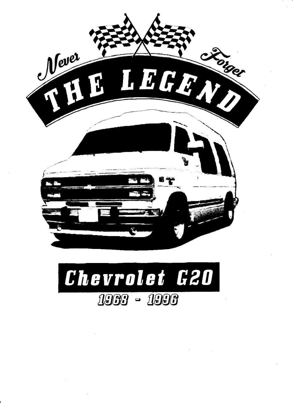 Мужские футболки, мода, футболка Chevrolet G20 Chevy Van, Oldtimer, Youngtimer