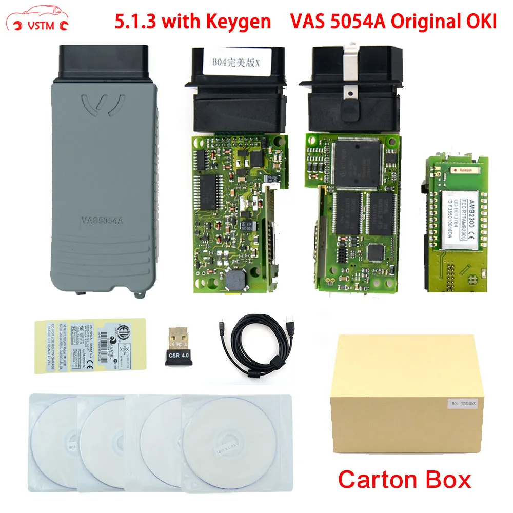 

VAS5054 ODIS V5.1.3 keygen Full Chip Original OKI Auto OBD2 Diagnostic Tool VAS5054A VAS 5054A Bluetooth code reader Scanner