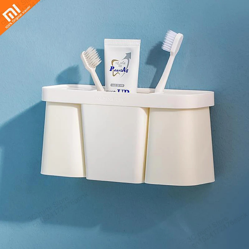 

xiaomi Punch-free toothbrush holder bathroom wash rack toothbrush tube wash cup set toothpaste rack