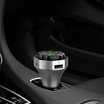 

Shark Car Bluetooth Kit FM Transmitter Modulator Wireless Hands-free Audio Radio MP3 Player 3.1A Quick USB Charger for Phone