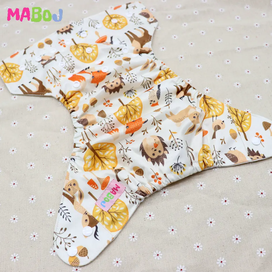 MABOJ Cloth Diapers Baby Pocket Cloth Diaper One Size Waterproof Nappy Reusable Cloth Nappies Set Washable Wholesale New