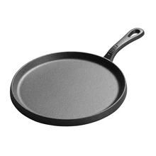 25cm Thickened Cast Iron Crepe Pan Egg Omelet Pancake Griddles Home Non-stick BBQ Steak Ham Meat Grill Plate Kitchen Cookware 1pc 220v electric non stick pan professional steak machine business home grill grill bread beef steak machine
