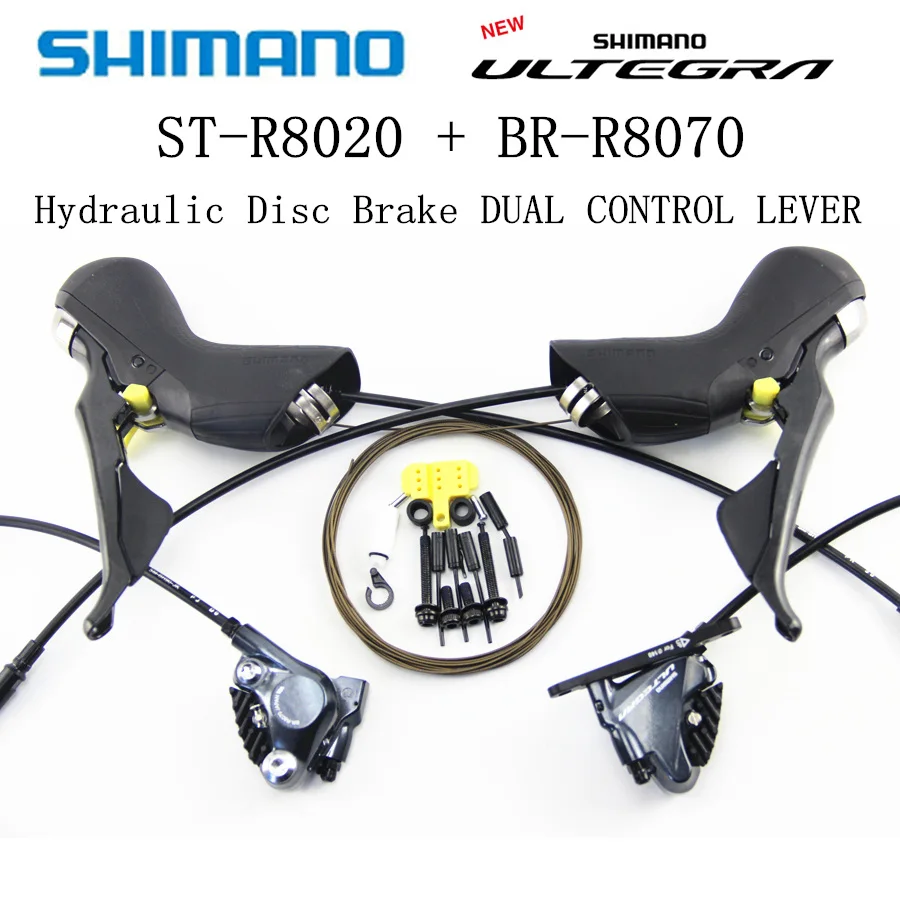 SHIMANO ULTEGRA ST R8020 Гидравлический дисковый тормоз двойной рычаг управления 2x11-Speed ST R8020 двойной рычаг управления+ BR R8070 тормоз