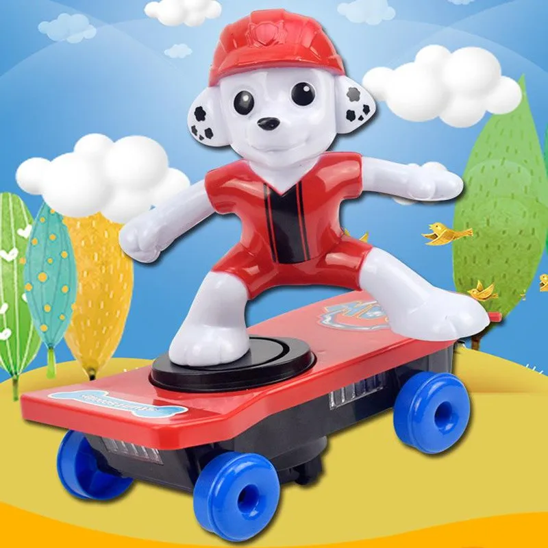 

Cute Puppy Electric Toy Stunt Scooter Rotating Tumbling With Light Music Cartoon Scooter Finger Skateboard Kids Boy And Girl Toy