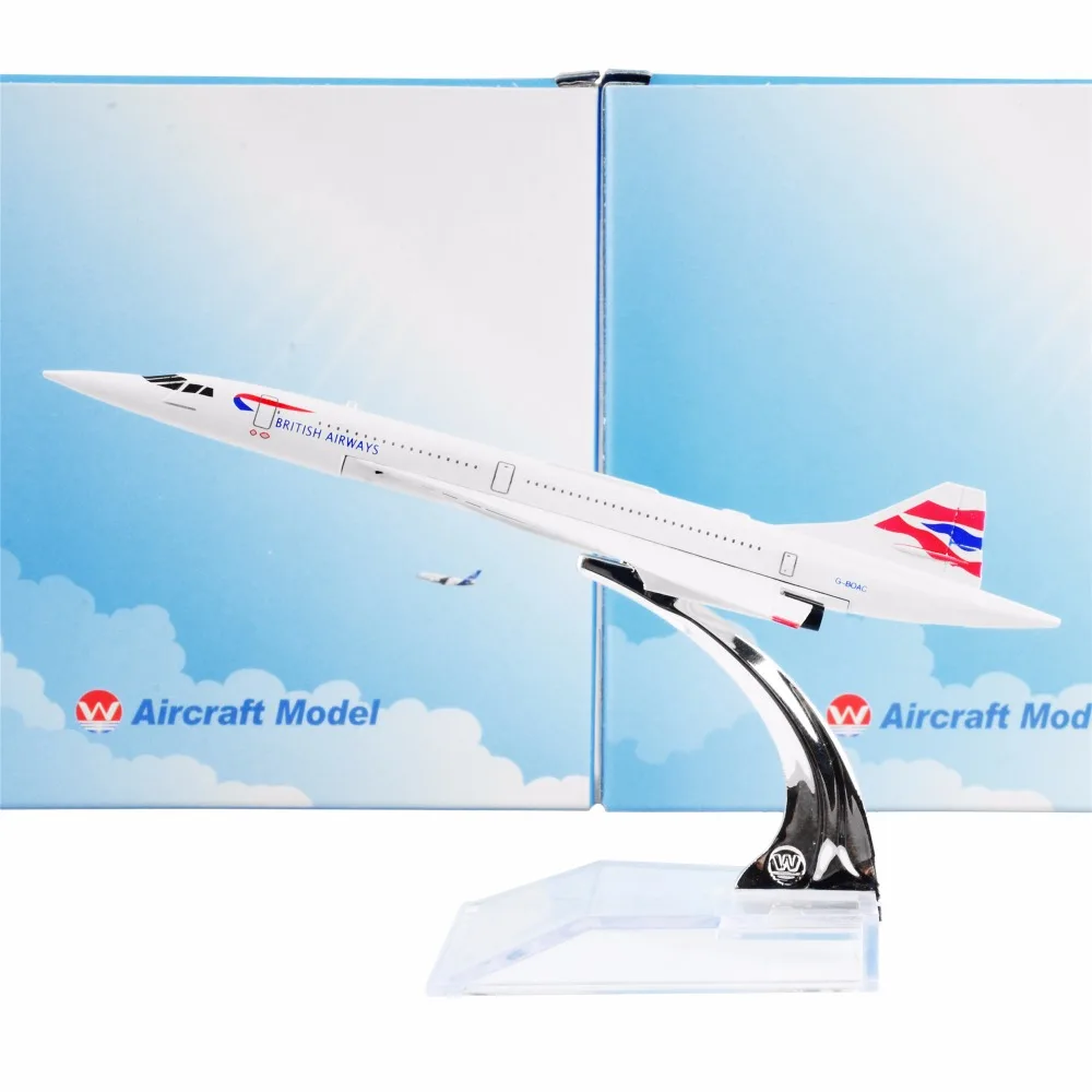 

The BRITISH Airways F-BVFB Concorde , 16cm, Metal Airplane Models Child Birthday Gift Models Free Shipping