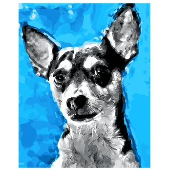 

DIY diamond painting cross stitch Needlework diamond dog embroidery full square Crystal resin diamond mosaic Christmas 106