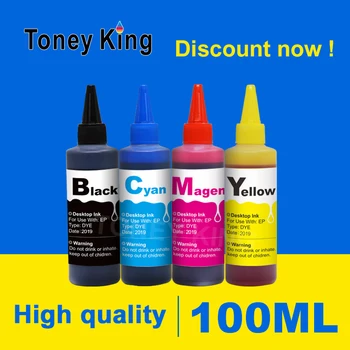 

Toney King 100ml Printer Dye Refill Ink Kit For Canon PG 37 CL 38 Ink Cartridge Pixma MP190 IP2600 MP140 MP210 MP220 MP420