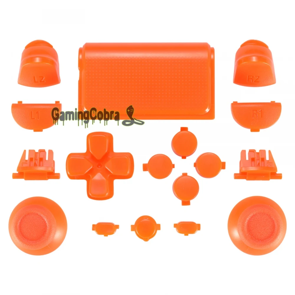 

For PS4 Controller JDM-030 Solid Orange Buttons Set Full Set #NP4J0442