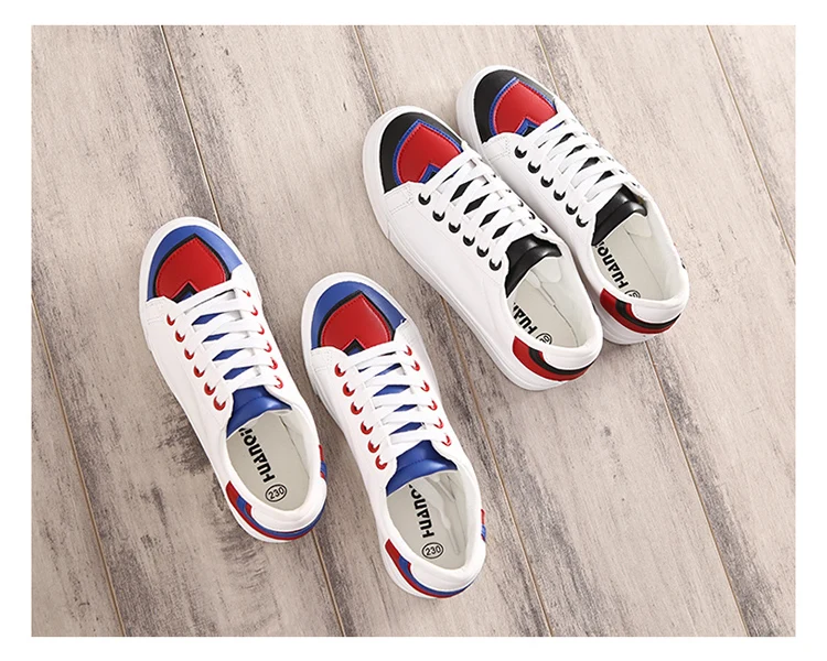 2016 new fashion font b women b font shoes platform solid breathable casual PU leather font