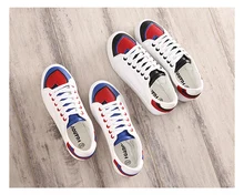2016 new fashion women shoes platform solid breathable casual PU leather women casual shoes