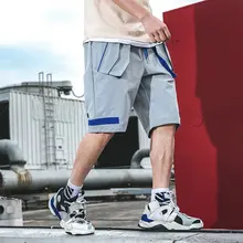 Мужские летние шорты до колена в стиле хип-хоп, брюки Бермуды, мужские повседневные Модные свободные Стильные шорты, уличная одежда, Hombre