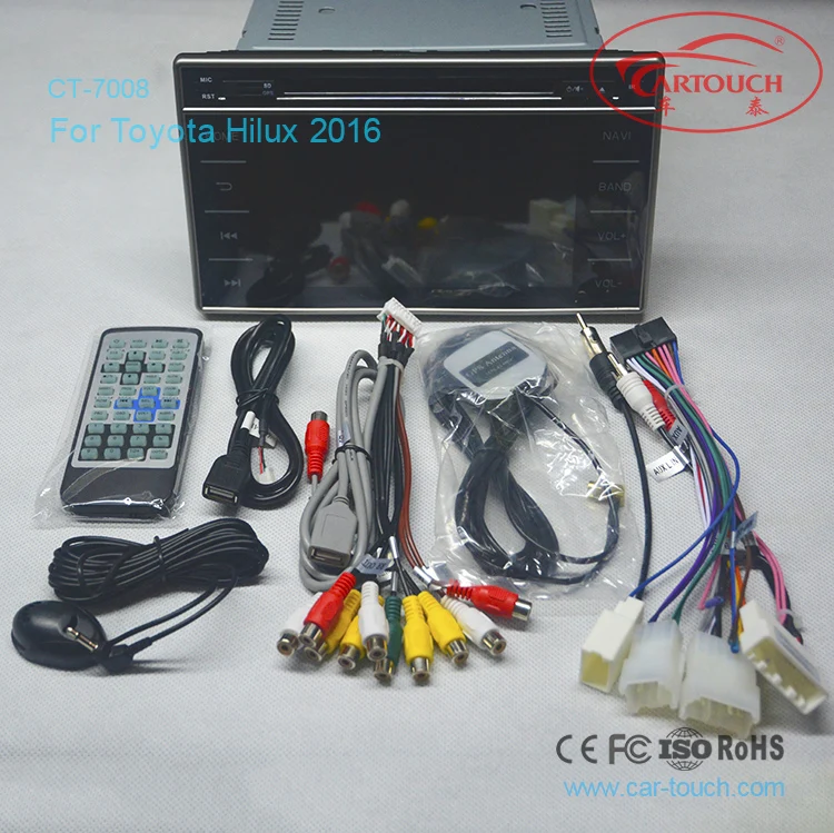 Sale HD CAR DVD GPS HEADUNIT NAVIGATION FOR Toyota Hilux 2015 2016 Free Camera 4