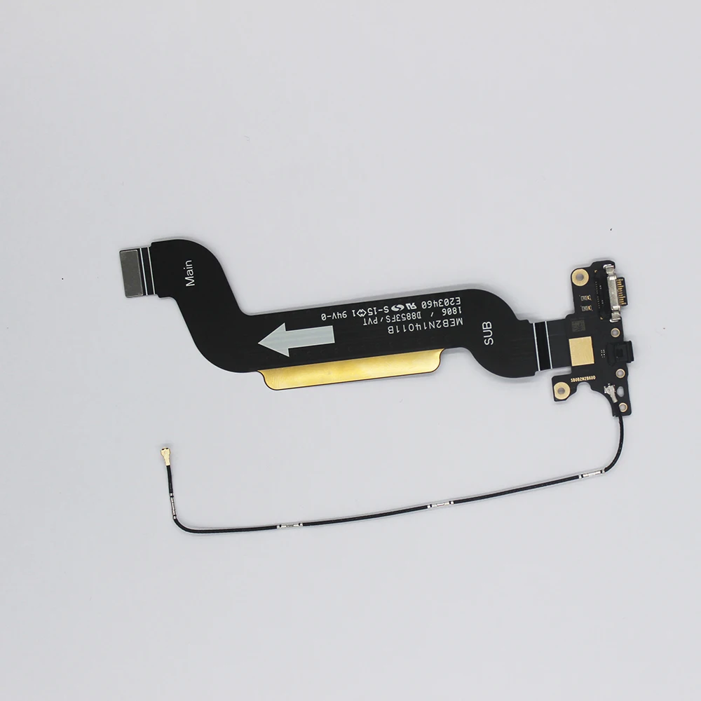 oudini Original For nokia7 plus USB Charging Port USB flex cable Headphone Jack Microphone Support fast charge