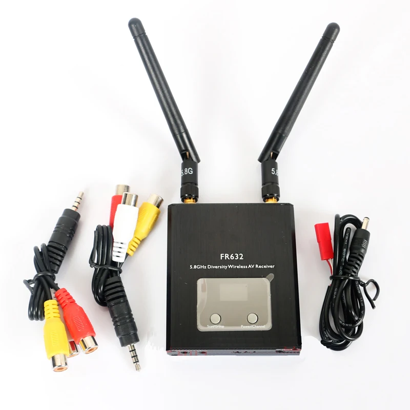 

1PC Wireless AV Transmission Receiver FR632 5.8G 48 Channel Video Audio Transmission System Diversity Receiver DIY for RC Model