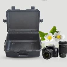 22,6 дюйма Большие размеры жесткий пластиковый ящик для инструментов Водонепроницаемая Противоударная камера с пеной