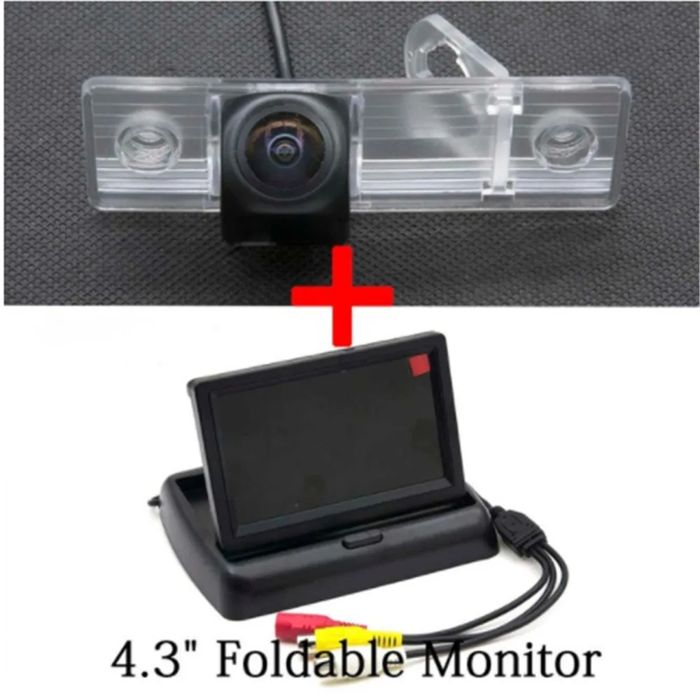 Camera with Monitor 1080 траектория треков рыбий глаз камера заднего вида для Chevrolet Cruze 2010 2011 2012 2013 для Buick Excelle GL-8 GL8 - Название цвета: Camera with Monitor